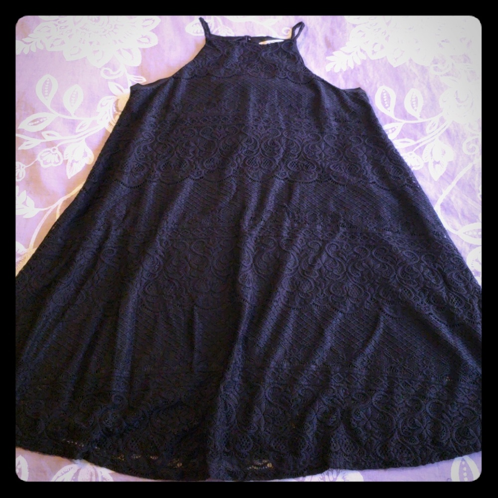 Black tent dress